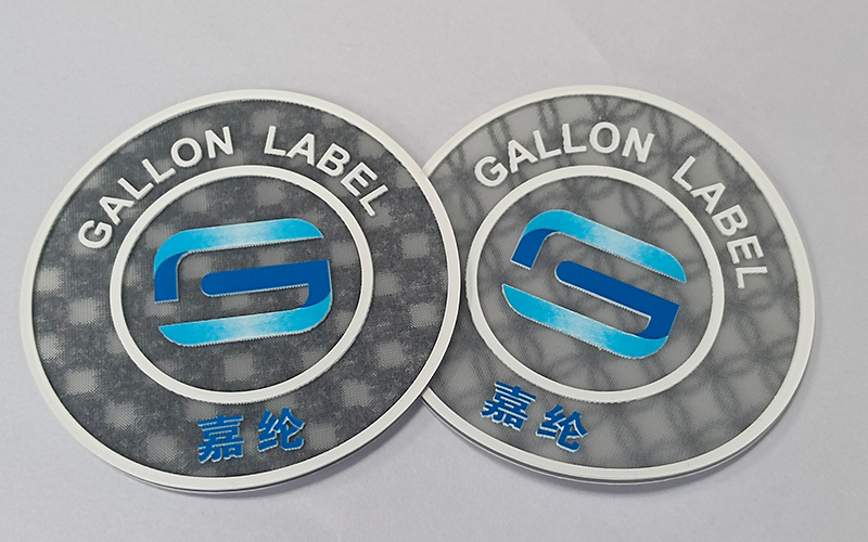 3D圆形幻彩硅胶烫标  不同角度幻彩效果不一样  二次印刷图案logo可定制