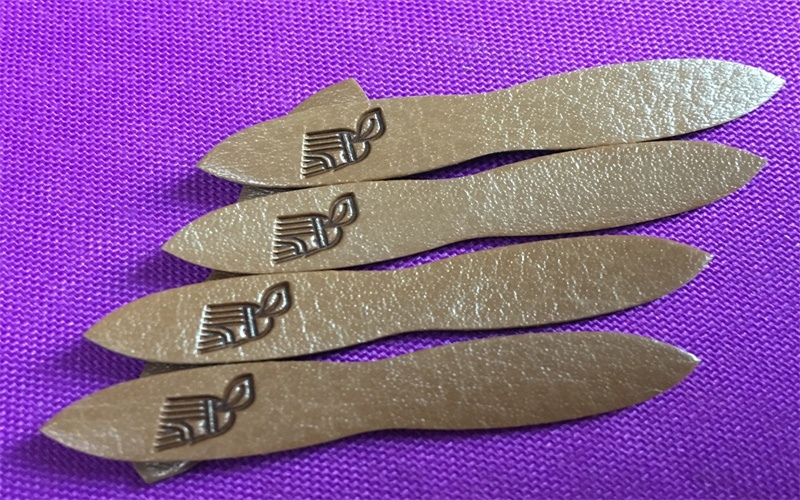 PU材质电压皮章 高周波压变色皮标 真皮烙印皮标