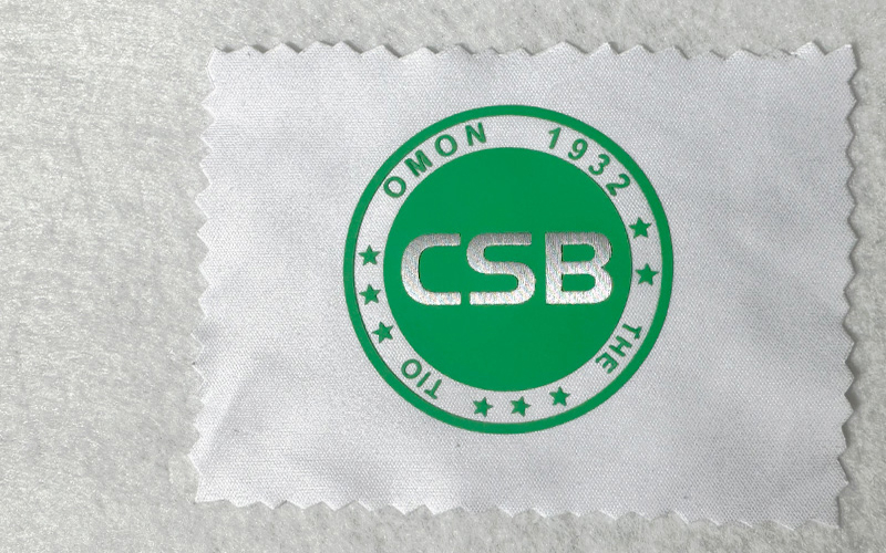 pu拉丝纹发泡烫标  表面拉丝纹厚板烫画  可定制logo图案商标