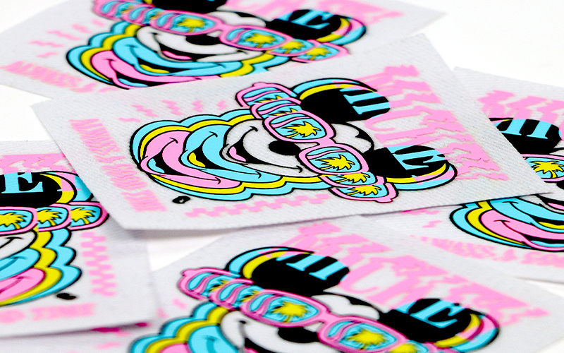 多色厚板硅胶立体烫画  服装热转印烫标logo加工  彩色硅胶定制图案logo